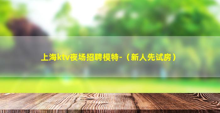 上海ktv夜场招聘模特-（新人先试房）